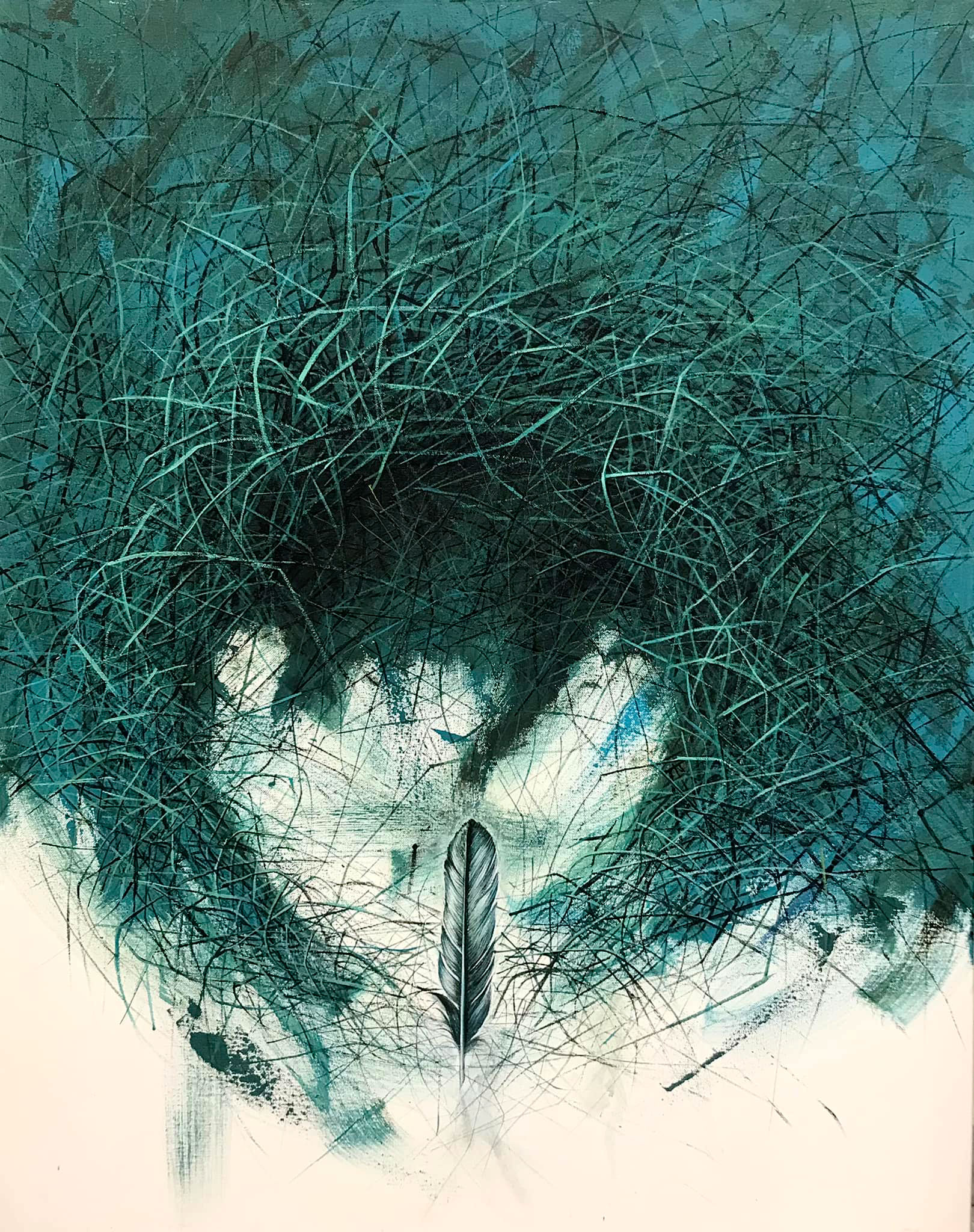 Empty nest (prazno gnijezdo)-Akril na platnu-80x100