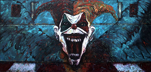 Clown 2-Ulje na platnu-185x90