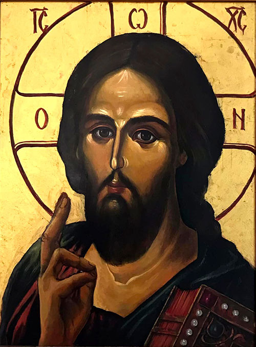 Isus Hrist-Ulje na drvenoj podlozi-30x40