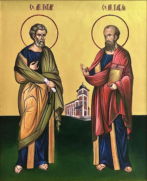 Sv. Petar i Pavle-Akril na platnu-50x60